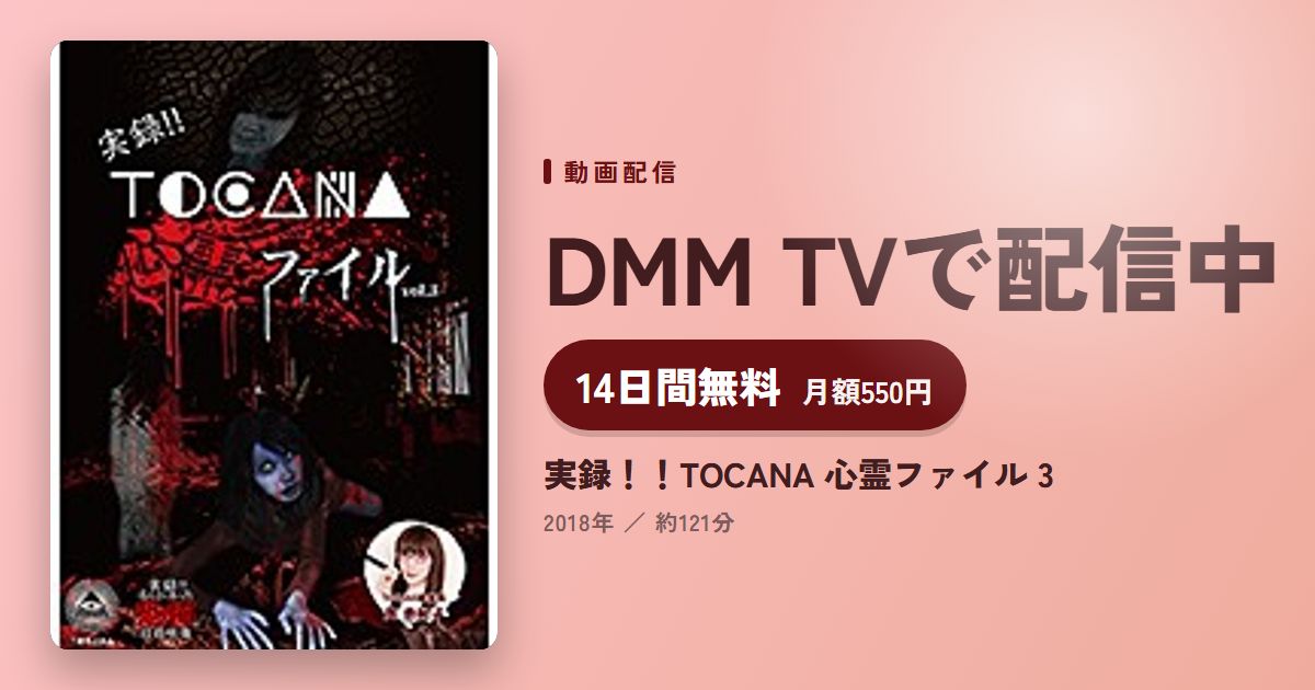 実録!!TOCANA 心霊ファイル 3のアイキャッチ