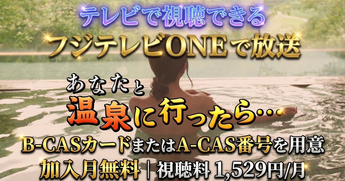 あなたと温泉に行ったら… テレビ放送視聴方法