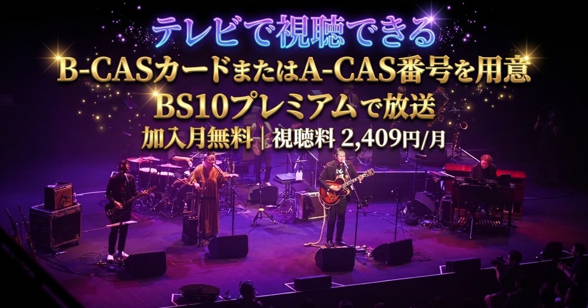 Original Love Tour 2025 “BRIDGE CROSSERS TOUR”テレビ放送・見逃し配信視聴方法