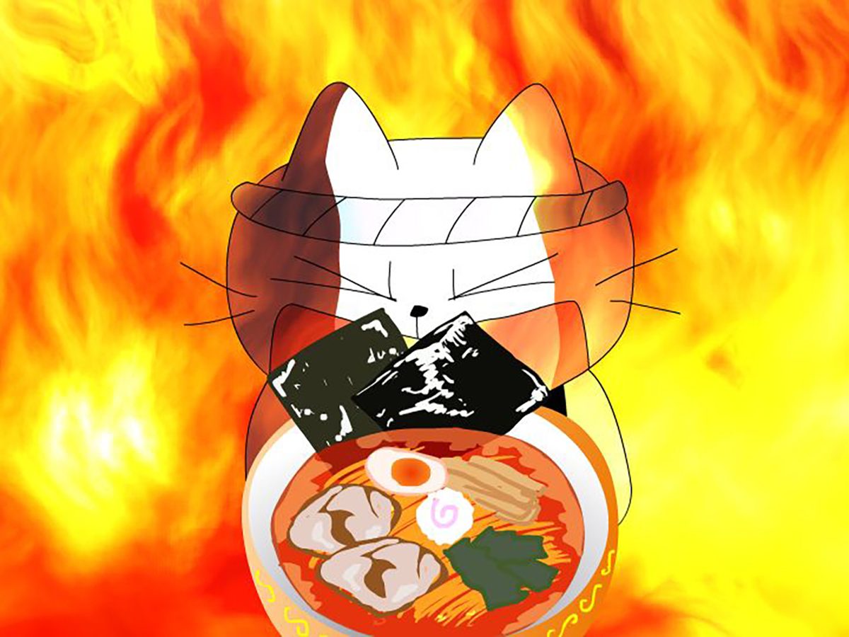 猫ラーメン